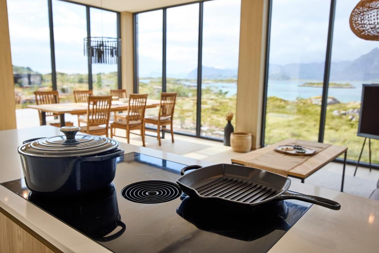 New! Lofoten Luxury Home Near Henningsvaer Lyngværet Eksteriør billede